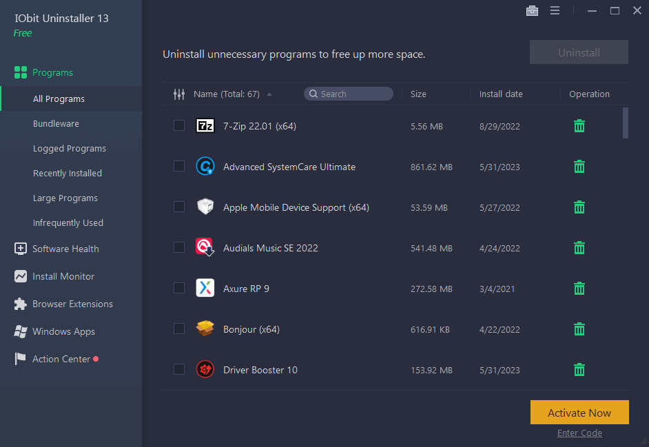  IObit Uninstaller Pro 13.1.0.3 Activation Code For Free